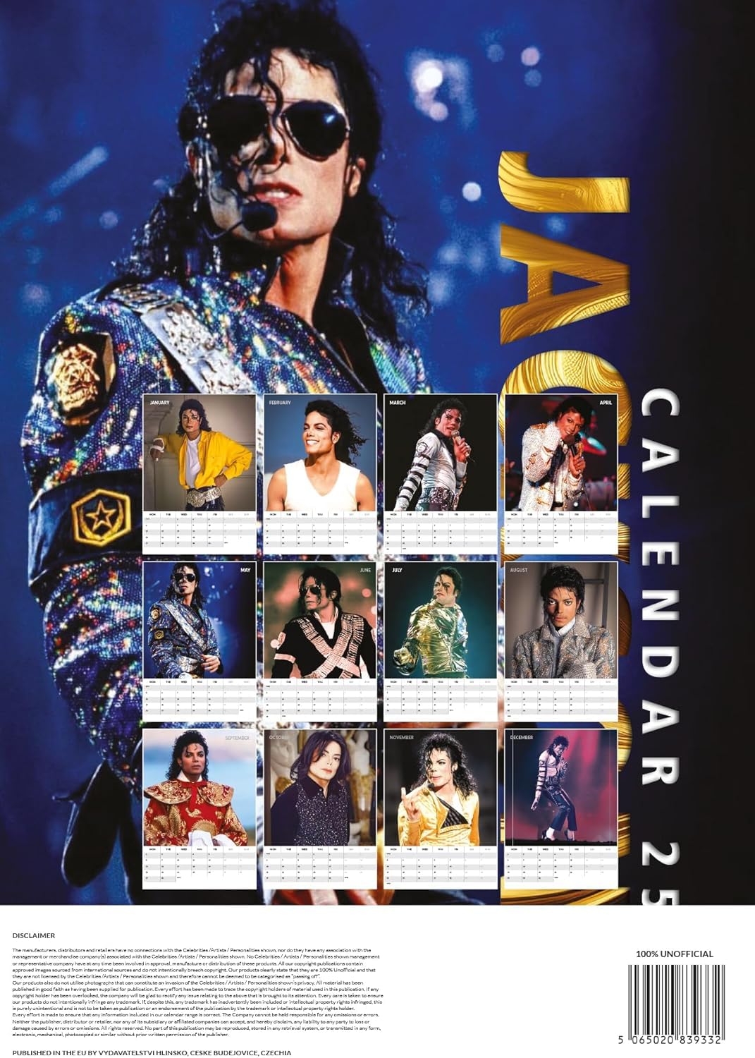 Michael Jackson　カレンダー　5点セット Michael Jackson カレンダー 5点セット Michael Jackson 2025