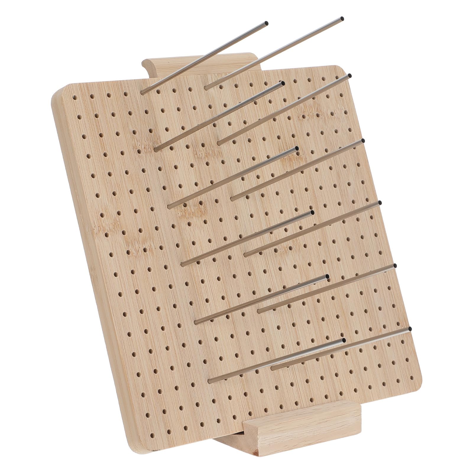 Planche de blocage en bois 23,5x23,5 cm avec épingles inox pour granny square