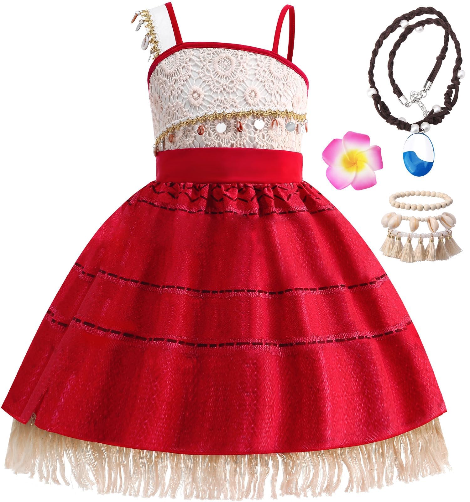 Princess Costume for Girls,Princess Dress for Kids with Accessories,Halloween Costume for Girls Kids Dress Up