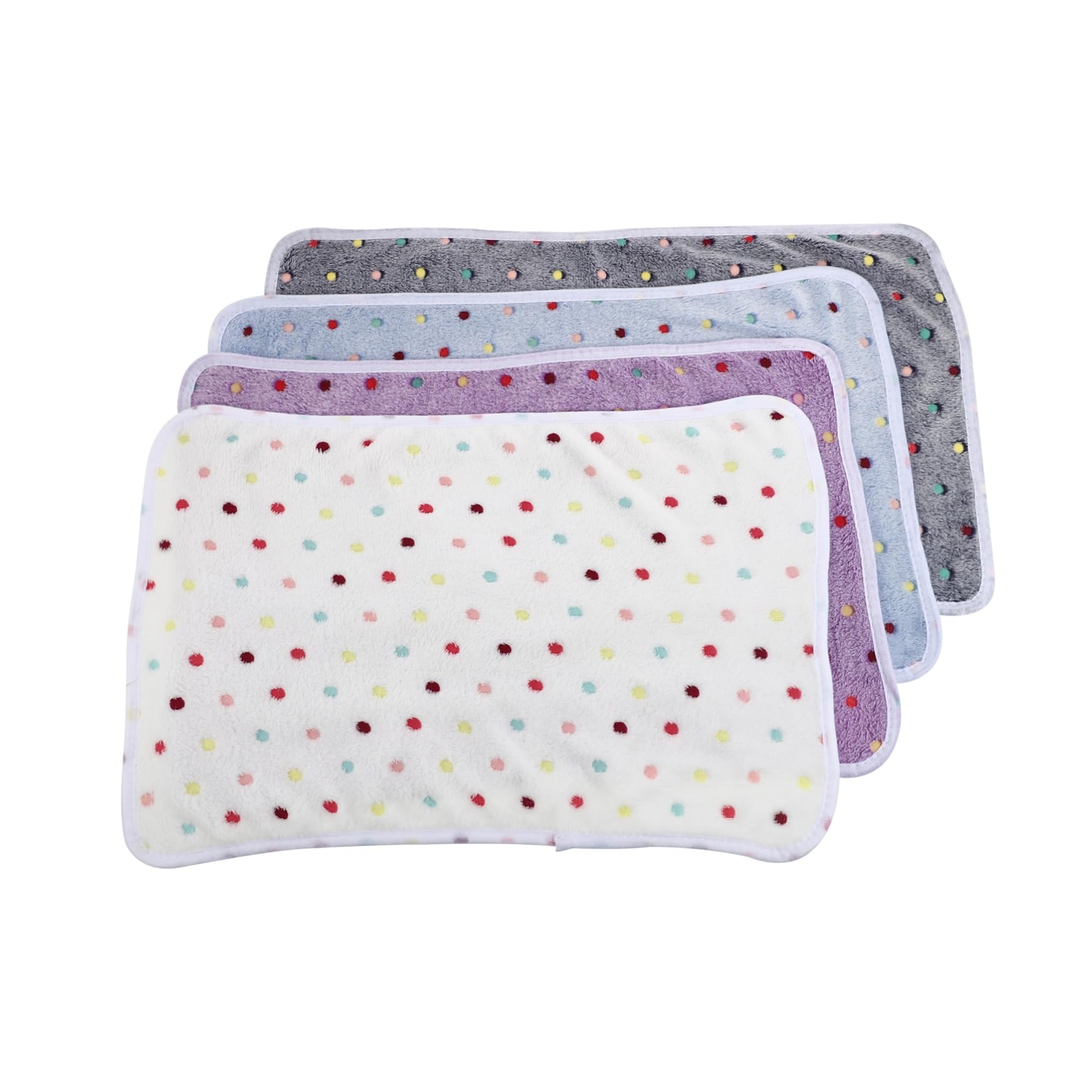 Abaodam 4 Pcs Blanket Soft Fleece Dog and Cat Sleeping Mats for Warmth and Comfort for Dogs Cats and Puppies Easy to Carry