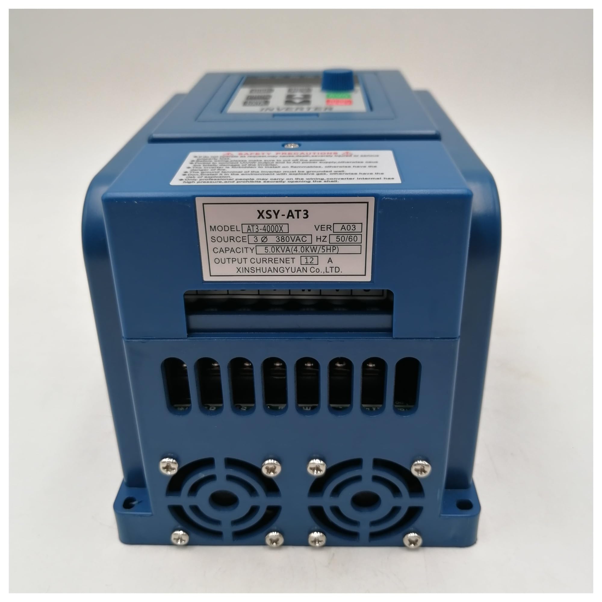 Variatore di Frequenza, VFD 4KW AC 380V Convertitore di frequenza Azionamento a frequenza variabile Regolatore di velocità trifase Inverter Motore VFD Inverter