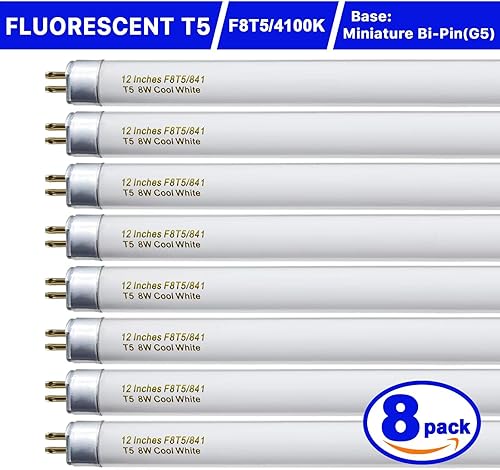 Miniatura 11 de Paquete de 6 bombillas T8F10W BL de repuesto de 10 W, tubo fluorescente de 10 vatios para dispositivo de 20 W, luz negra de 365 nm de 13 pulgadas