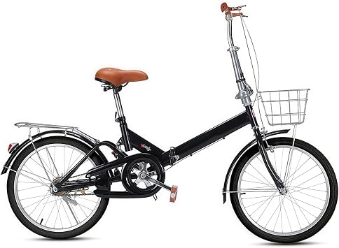 Folding Bike for Adults - Easy to Fold City Bicycle with Thickened Anti-Skid and Wear-Resistant Tires, No Installation Required