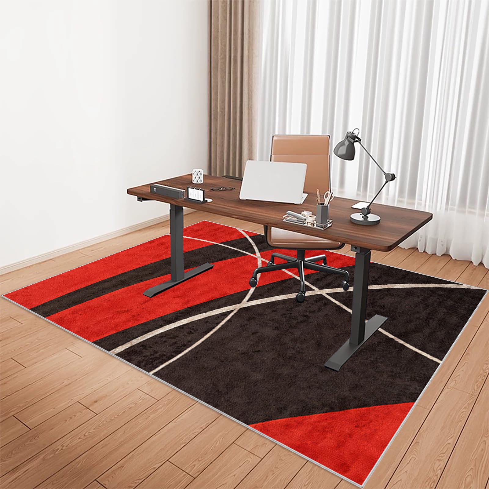 Tkuhknag 180 x 200 cm Gaming Chair Mat for Desks - Office Chair Mat for Carpet Floor - Carpet Chair Mats - Non-slip Carpet Protector Chair Mat - Protects Floors for Low and No Pile Carpeted Floors