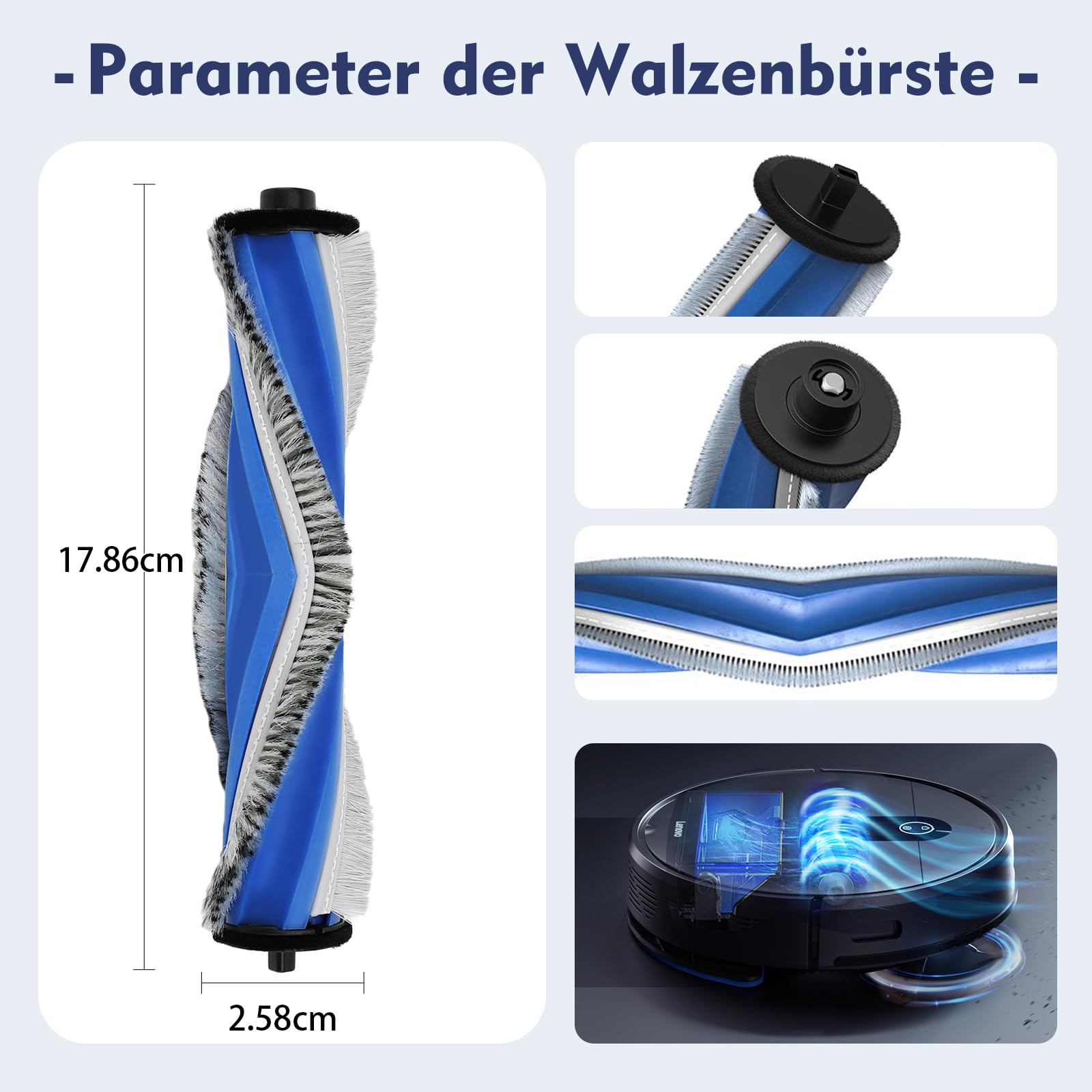 KimSin accessori per ECOVACS DEEBOT T30 Pro Omni / T30 Omni aspirapolvere robot parti di ricambio, 4 Panni + 2 spazzole Laterali + 2 Filtro + 2 Sacchetti + spazzola