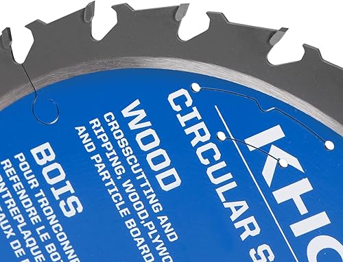 Miniatura 3 de Hoja de sierra circular cortada con láser de 10 pulgadas, 40 dientes, eje de 58 pulgadas, 2 piezas, uso general, para carpintería fina