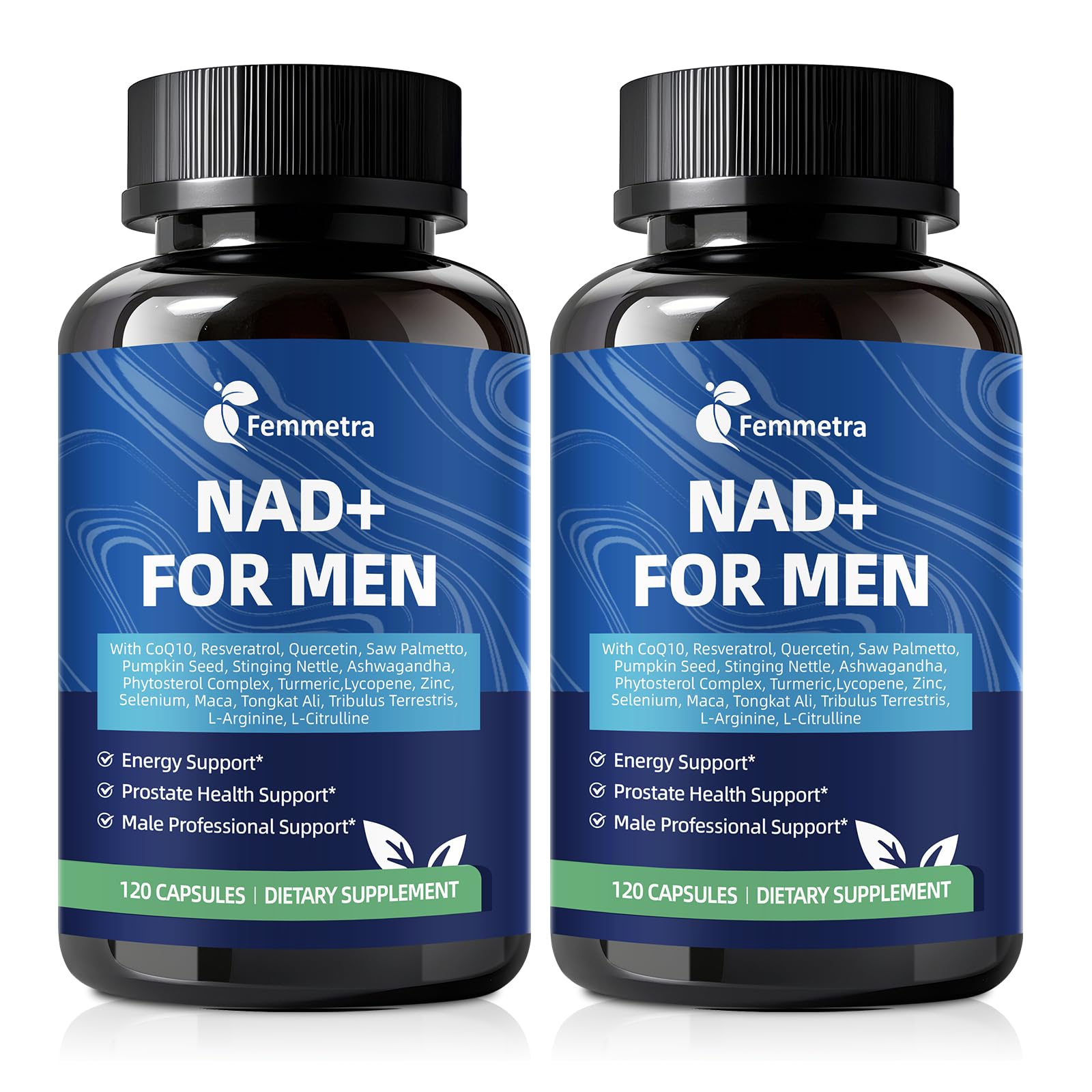 (2 Packs) NAD Supplements for Men with 40+ 120 Count (Pack of 2)