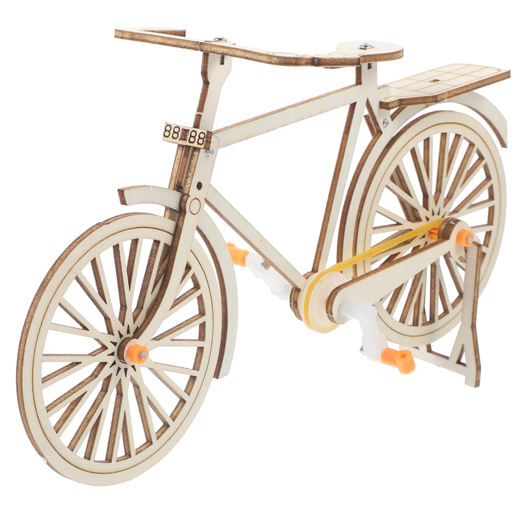 HONMEET Self-Assembly Vintage Bike Model Desktop Mini Bike Decoration Educational Toy