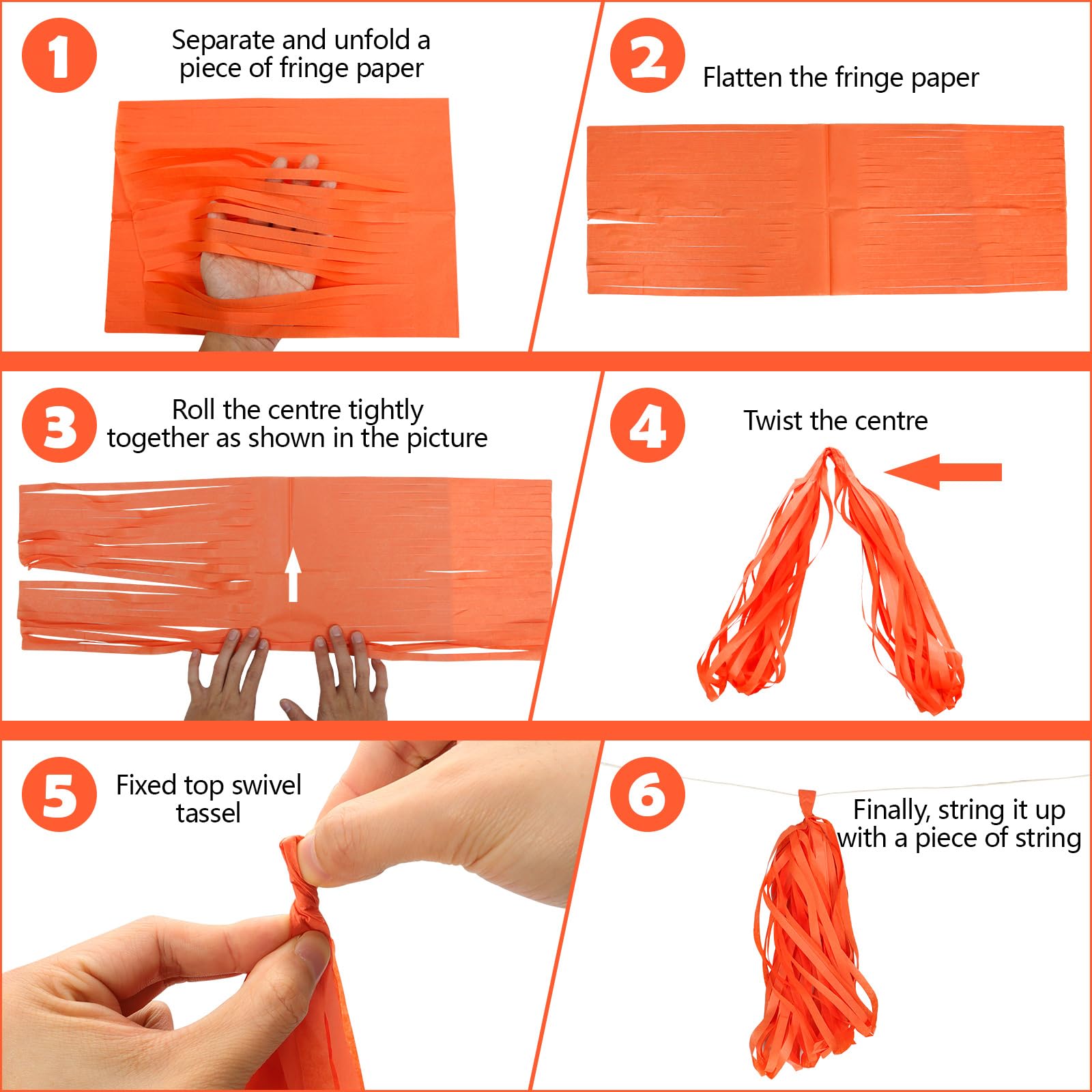 Fkereg Lot de 20 guirlandes à pompons en papier de soie - Décoration de fête d'anniversaire