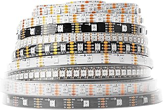 SK9822 RGB LED Strip Similar APA102 DC5V Separated Data Clock Wire Addressable Light IP30 IP65 IP67(5m 60 IP65,White PCB)