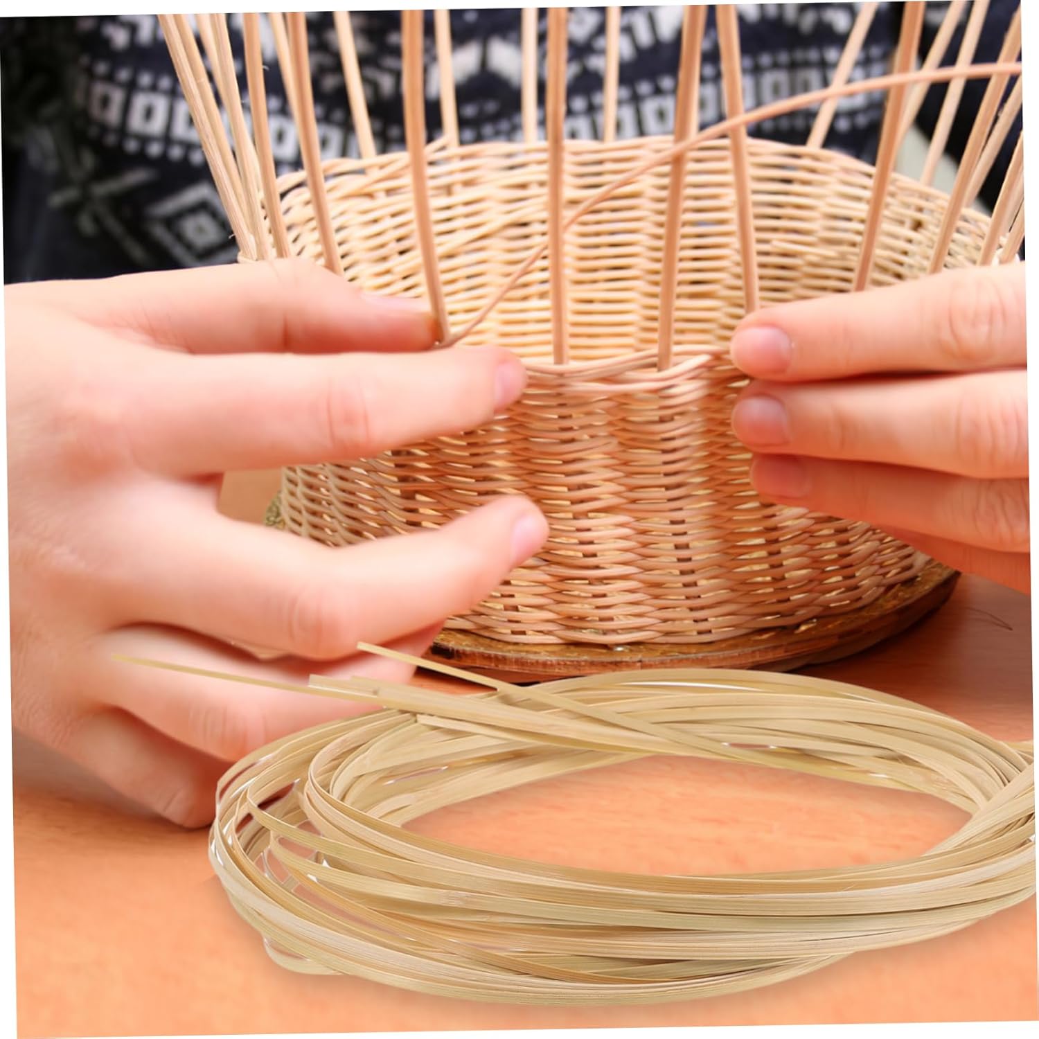 Yardwe 5rolls Strips for Basket Weaving Craft Supplies for Home Projects Wide for Creating Baskets Flower Pots