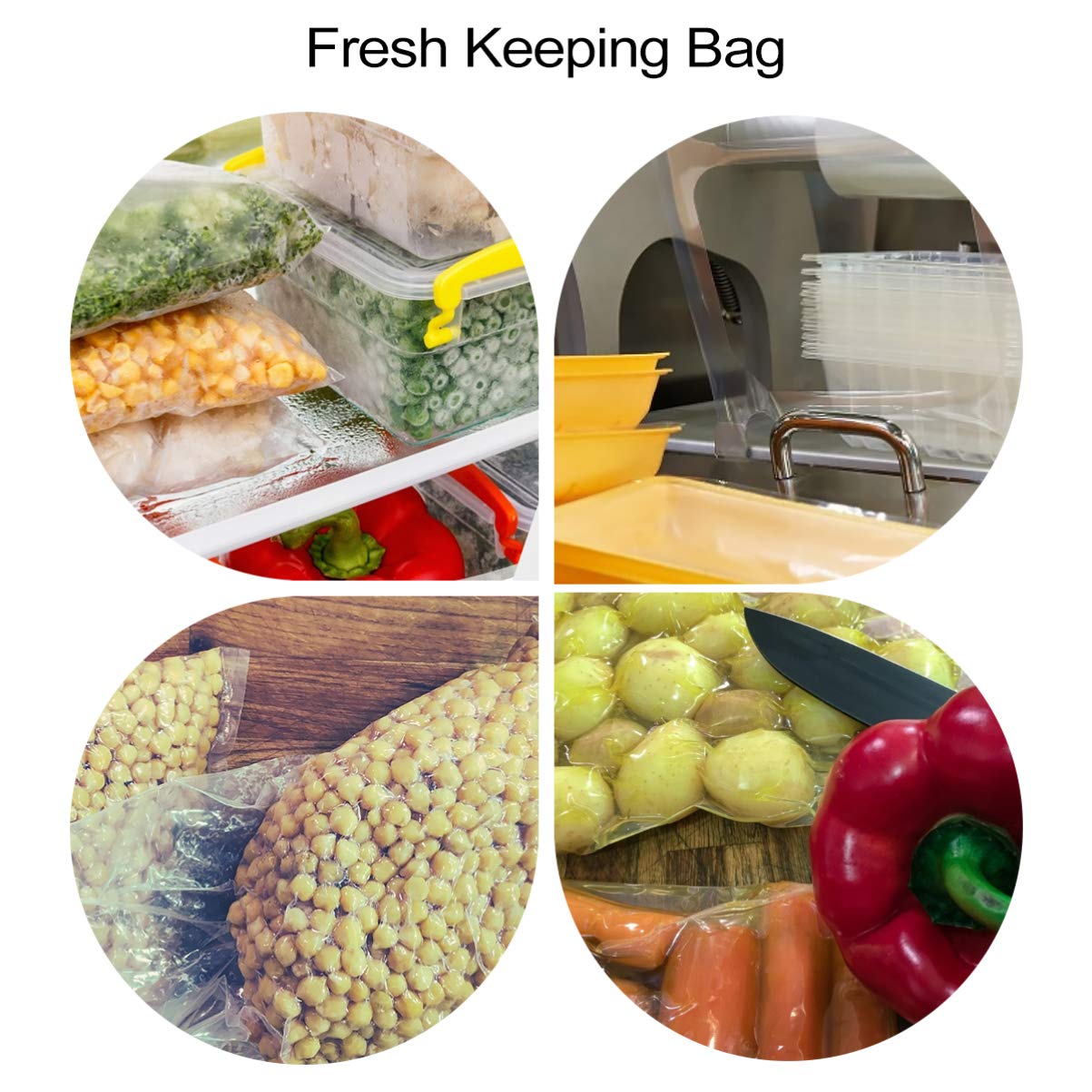 1 Roll Shrink Film Packaging Film Household Heat Shrink Bag Packaging Bag Fresh Keeping Bag Heat Shrinking Film Heat Shrinkage Film Sealer Bags Shrinkable Wrapping Bag