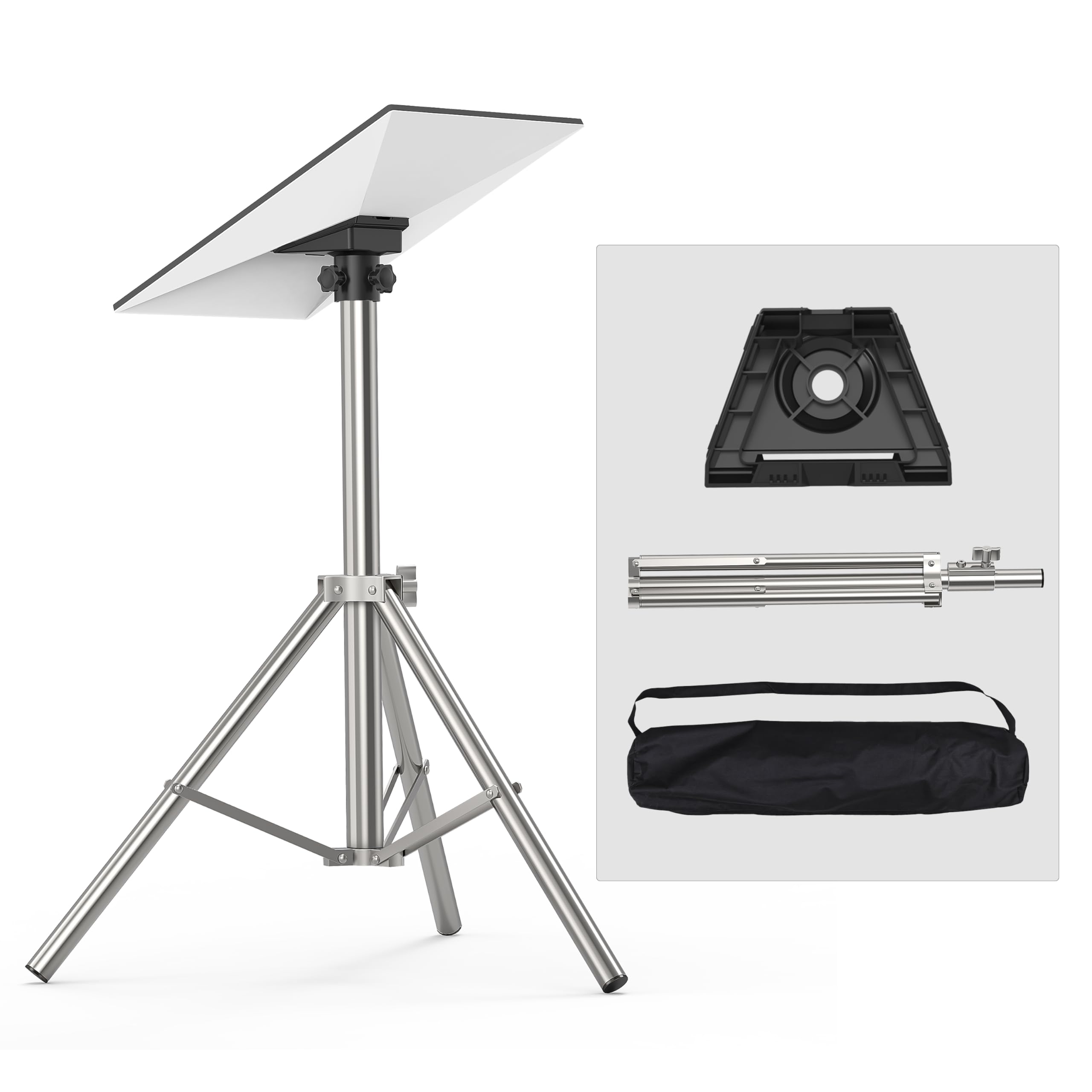 Starlink Gen 3 Tripod Stand, Stainless Steel Mount Supports Gen 3/V4 and Standard Kickstand Dish, Includes Pipe Adapter, Height 1.64Feet, Portable Starlink Accessories