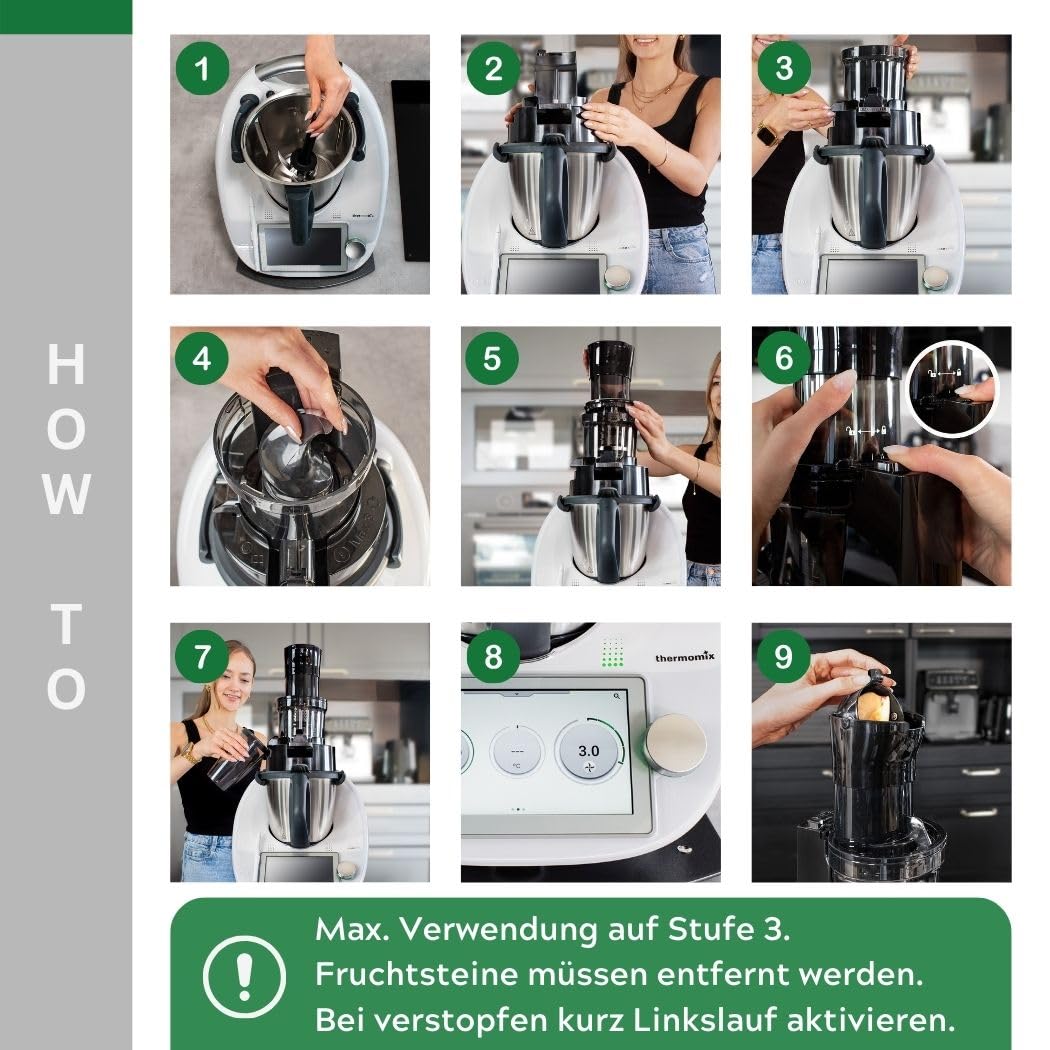SaftPRO – Slow Juicer, Entsafter für Thermomix TM6, TM5