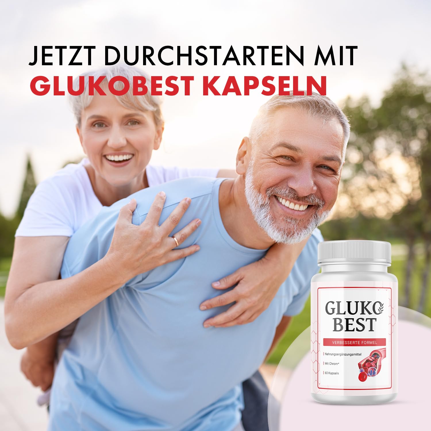 ORIGINAL Glukobest Kapseln | mit Zink und Chrom | Glucobest für dein Wohlbefinden | Inhalt 1x60 Kapseln