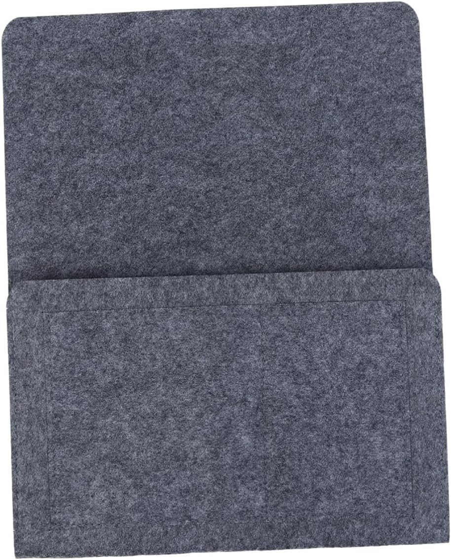 PRETYZOOM Felt Bed Hanging Storage Bag Organizer with Pockets