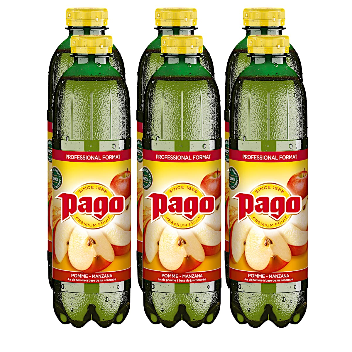 Zumo de Manzana 100% fruta Sin azúcares añadidos Pack 6 x 1L - Zumos Pago Especialidades