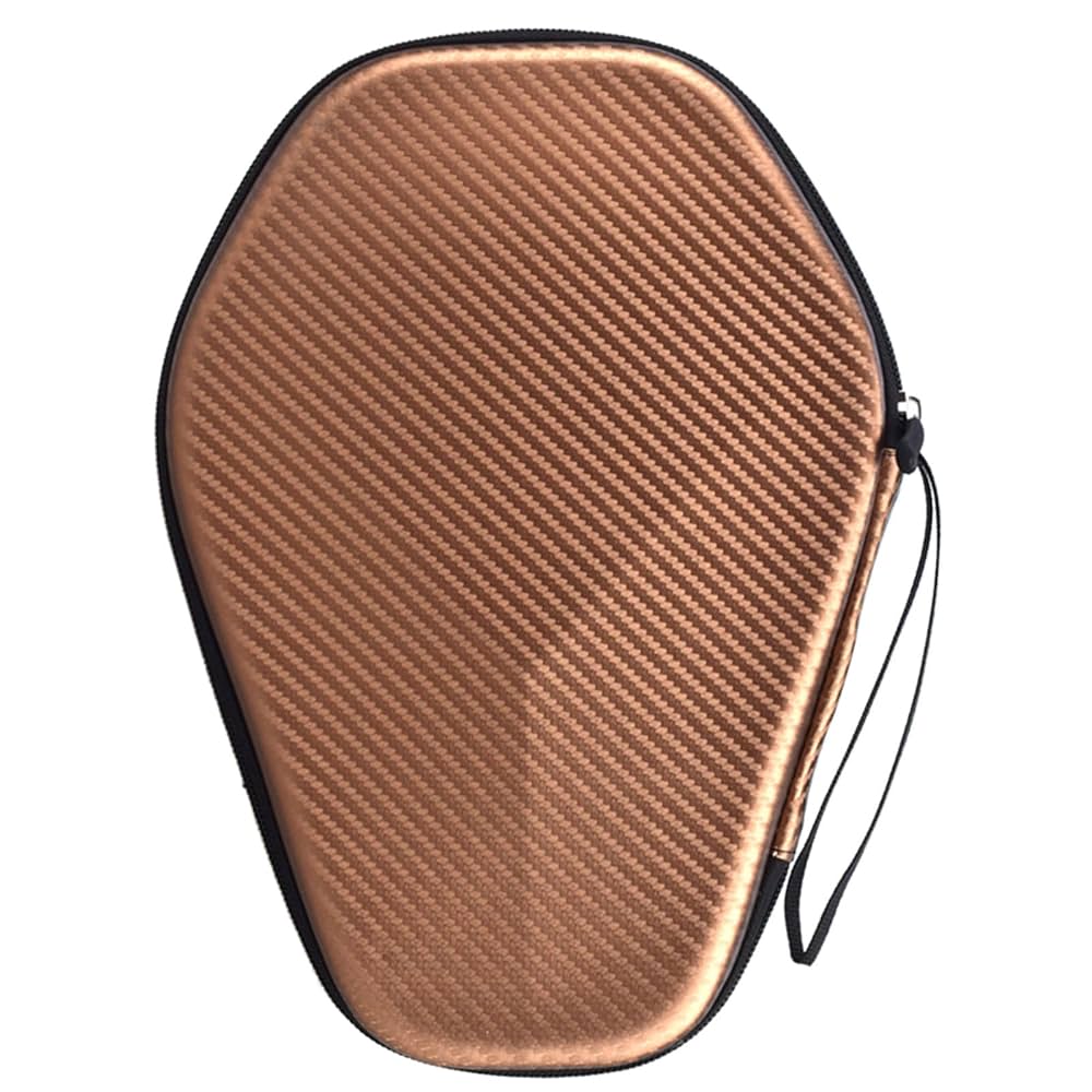 Rintifia Ellipses Ping Pong Paddle Case, Hard Shell Storage Bag For 2 Paddles & 4 Balls, Anti-Drop, Anti-Scratch (Gray