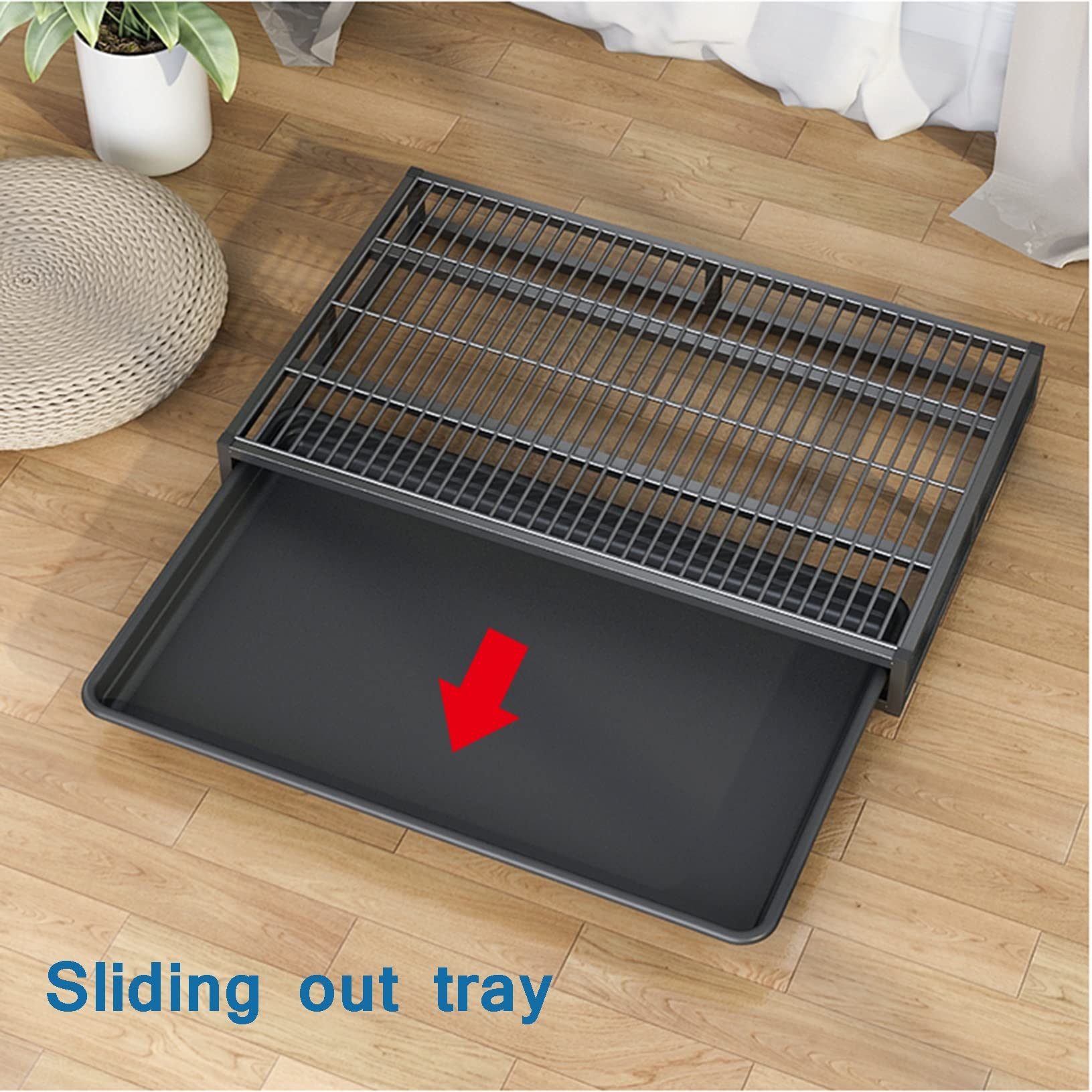 Klos - und hundeklos. Metall Hund Töpfchen Home Training Toilette Trainer Tragbare Haustier Pad(62 * 45 * 8cm)