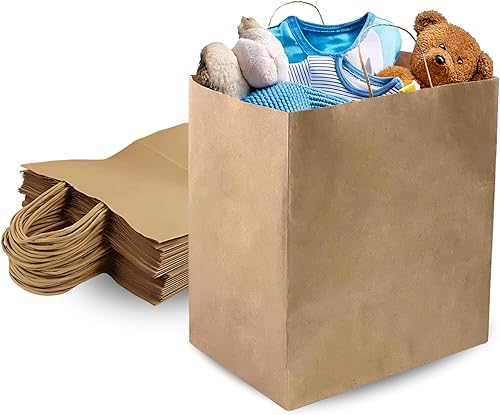 Miniatura 8 de Duro ID # 87490 Bistro  Bolsa de compra 60# papel kraft natural, 250 unidades 10 x 6,75 X 12 pulgadas