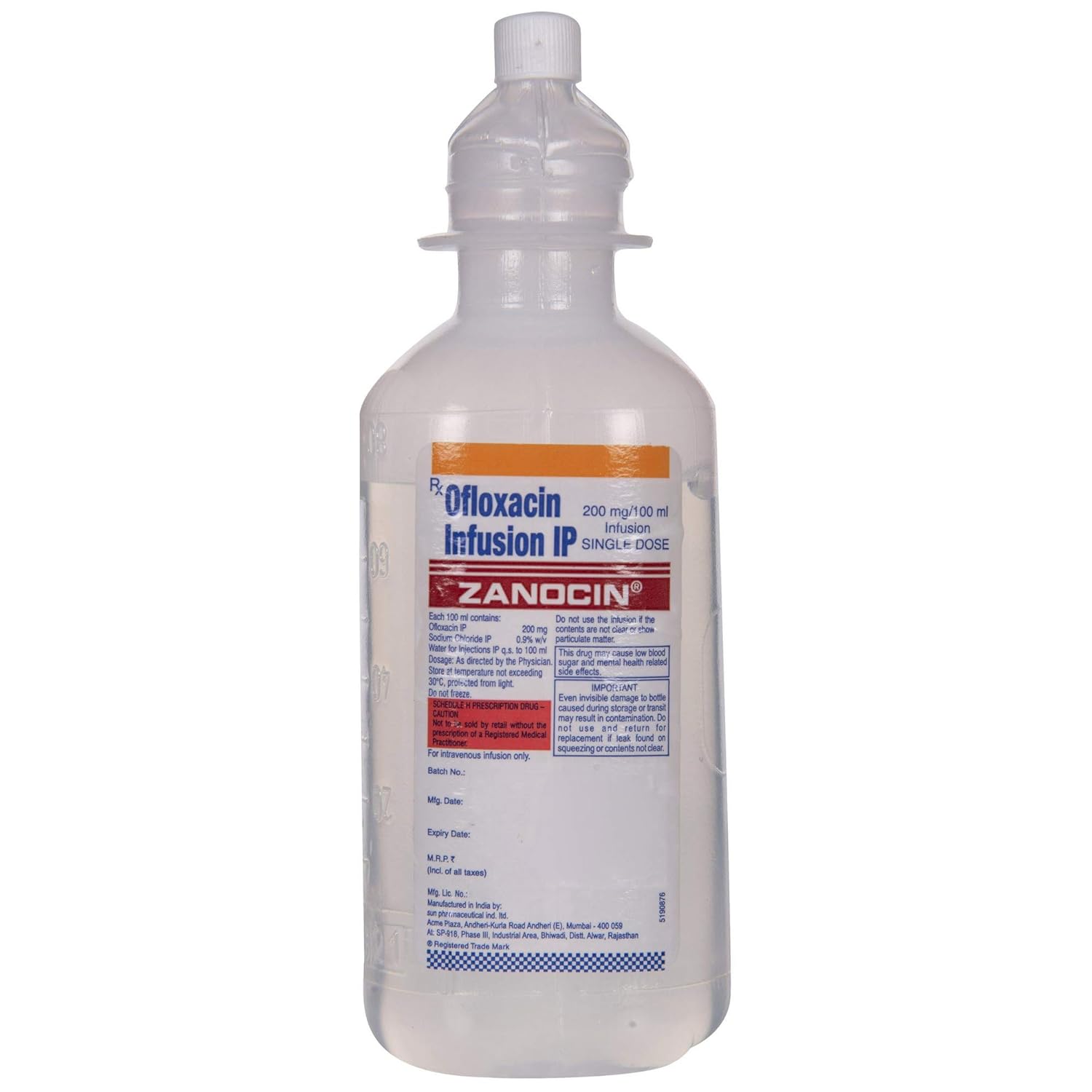 Zanocin Bottle of 100 ml of Infusion Amazon.in Health & Personal Care