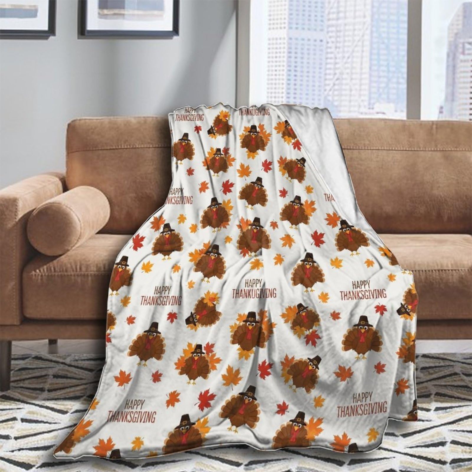 Oudrspo Throw Blanket for Couch Soft Skull and Crossbones Blankets and Throws for Sofa