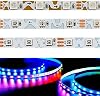 6mm Narrow with PCB S Shape Flexible Free Bending WS2812B 5050 SK6812 3535 SMD Addressable Pixel LED Strip 60/84LEDs/m 5V 12V DC (5V 5M S 60leds WS2812B) [Energy Class F]