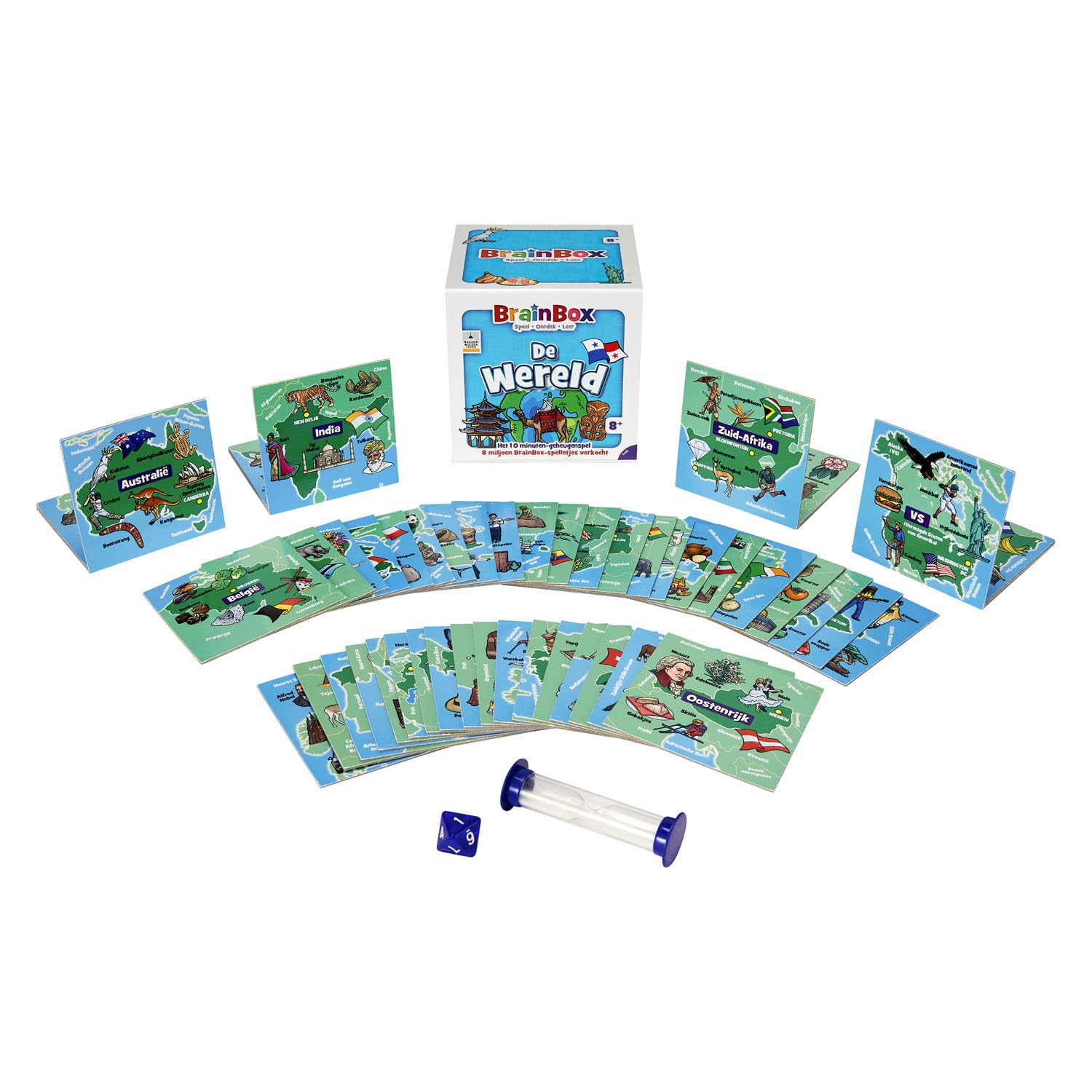 Asmodee Gioco da tavolo BrainBox Il mondo - Gioco educativo per bambini