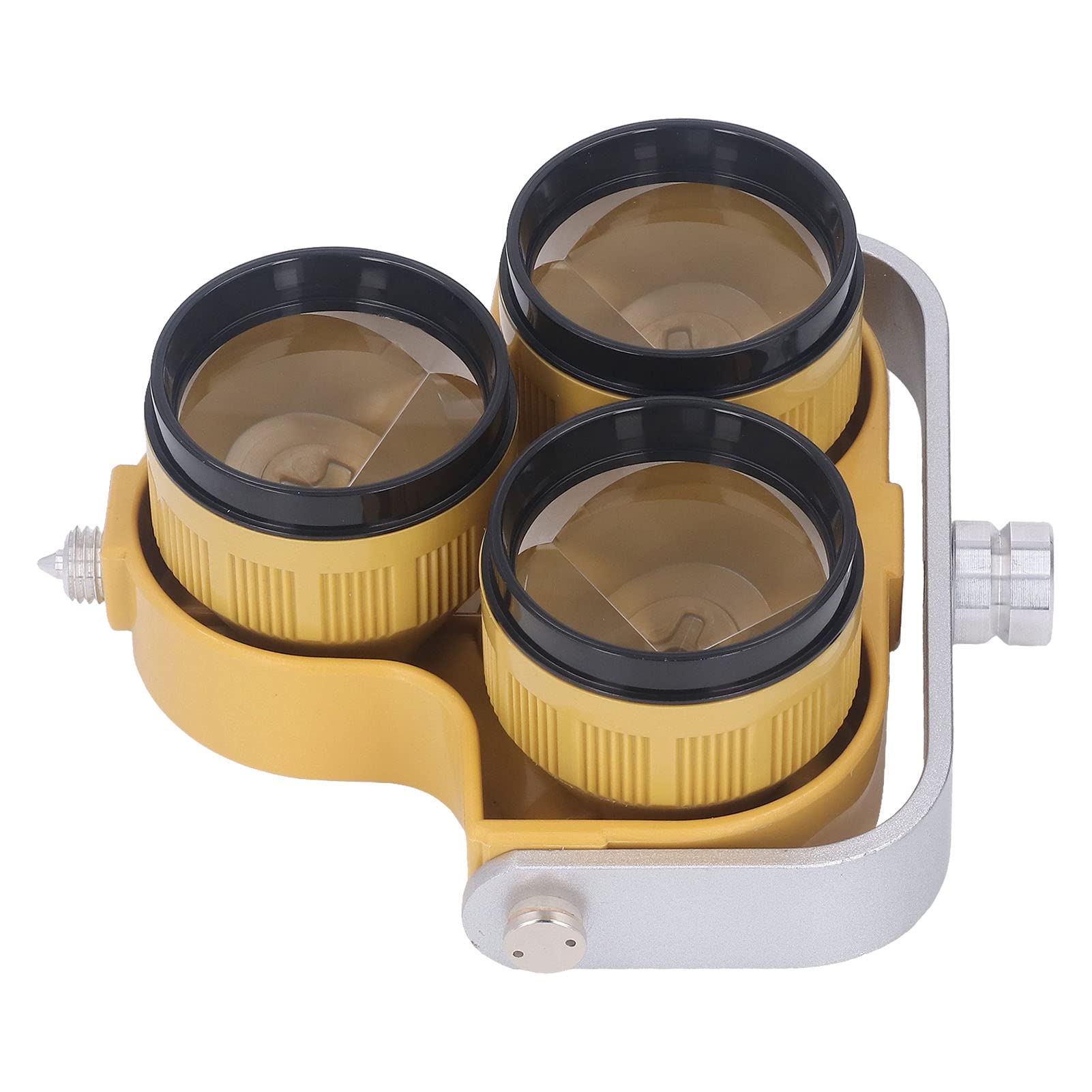 ViaGasaFamido Prisma Topográfico de Vidrio óptico de Triple Prisma 64 Mm de DiáMetro Efectivo 0 Mm o -30 Constante para Medición de Carreteras de Minas de Metro de Túneles de Estaciones Totales
