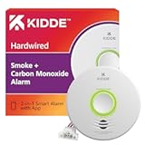 Smart Smoke & Carbon Monoxide Detector, WiFi, Alexa Compatible Device, Hardwired w/Battery Backup, Voice & App Alerts
