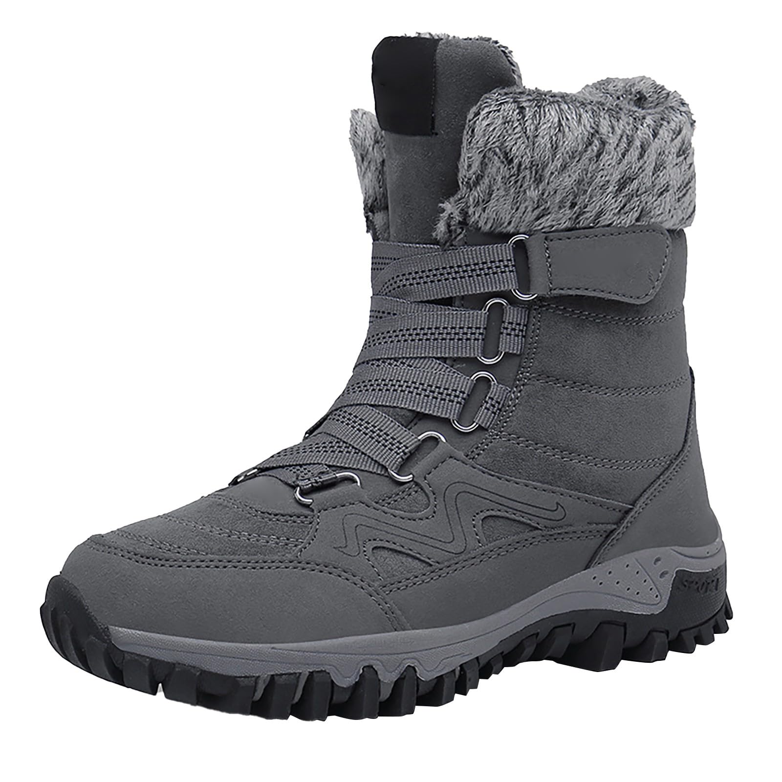 Warme Schneestiefel Herren, Winterstiefel Herren Gefüttert