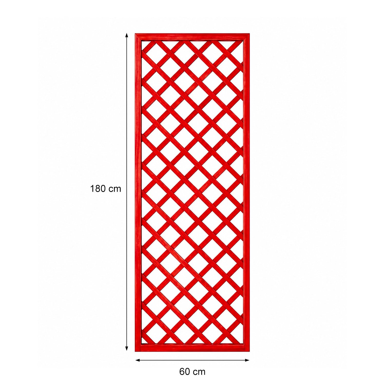 Traliccio In Legno Di Pino Impregnato Pannello Divisorio Griglia Decorativa Per Giardino Balcone E Terrazza Supporto Per Piante Rampicanti Privacy Outdoor 60 x 180 Cm Legno Scuro