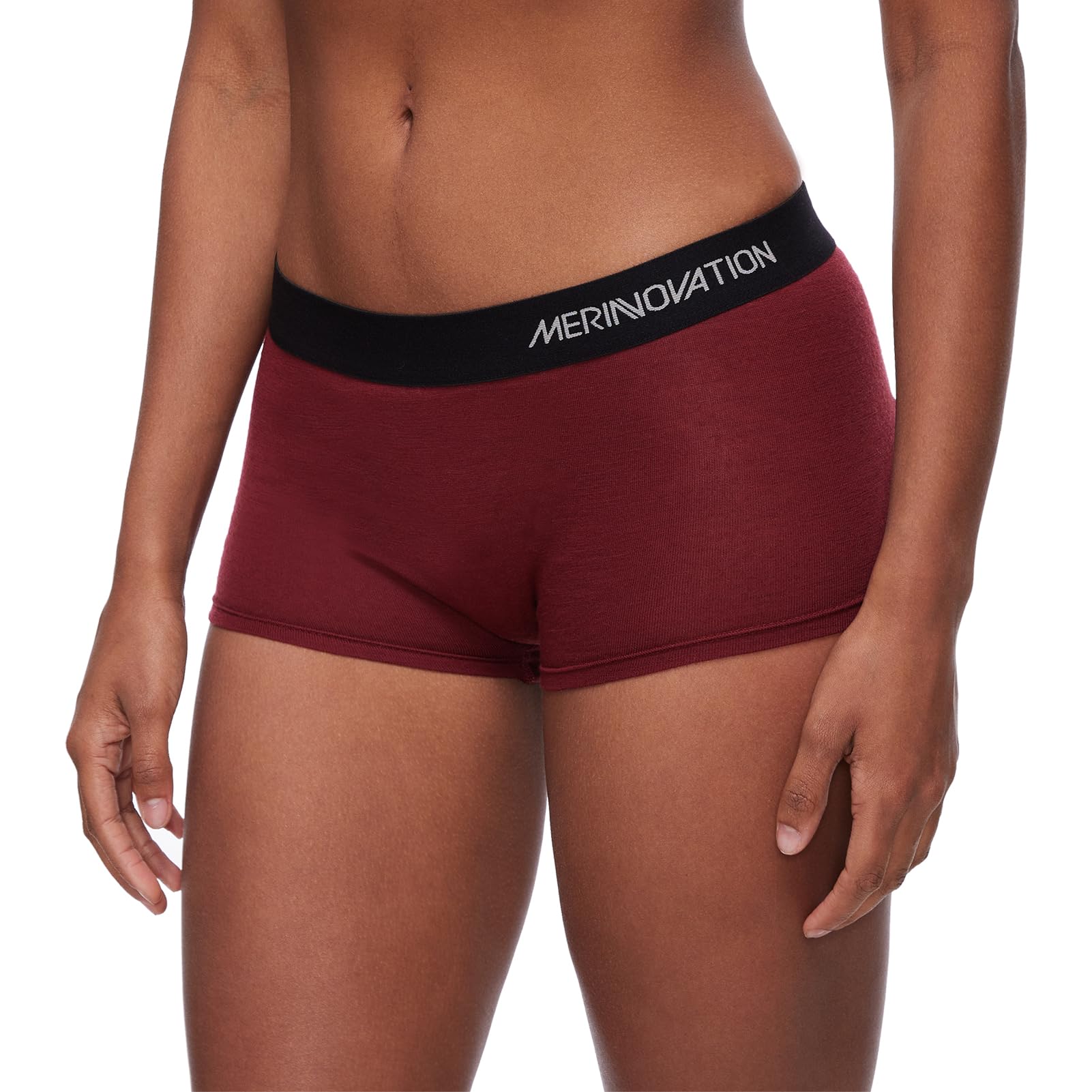 MERINNOVATION Merino Unterwäsche Damen 2er Pack 100% Merinowolle Boxershorts Damen Sportunterwäsche Hipster Panties Atmungsaktive