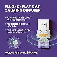 Vista 3 de Cat Calming Diffuser Kit (2 Diffusers + 4 Refills) – Pheromone Behavior Support for Scratching, Peeing, Meowing, Hiding, Urine Marking & Aggression