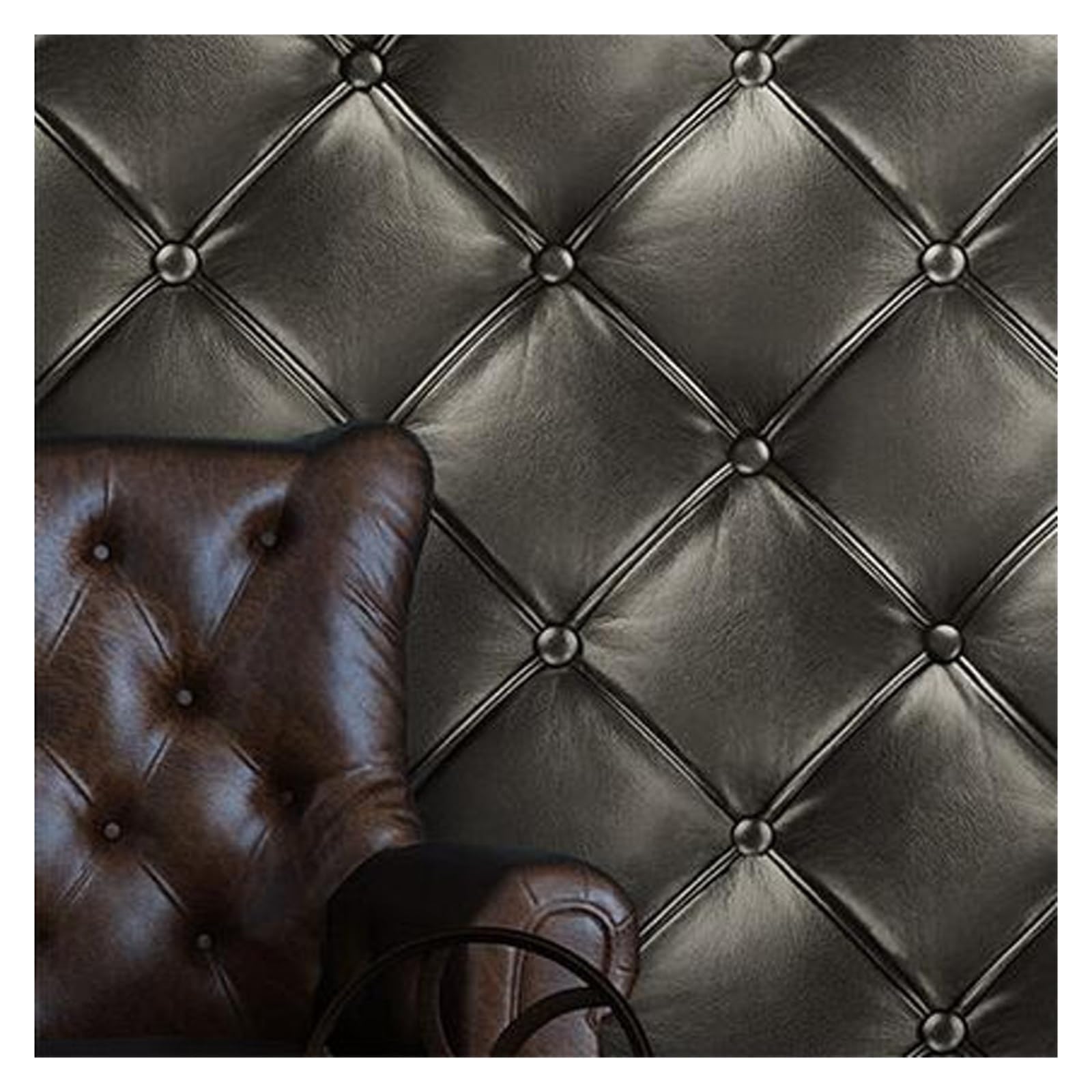 Wwpmnqd Color01 Wallpaper Luxury Imitation Leather 3D Stereo Tv Background Wallpaper Bedroom Living Room Non-Self-Adhesive For Living Room