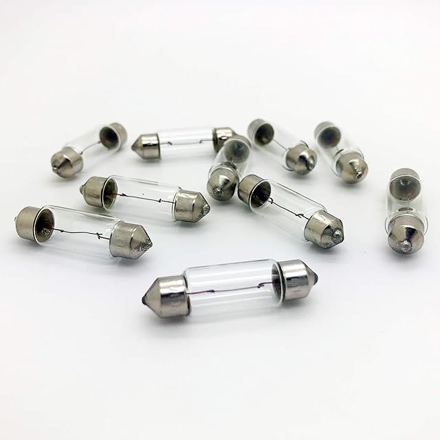 10 x 272 12v 10w Festoon Car Number Plate Interior Light Bulb S8.5d 11x38mm