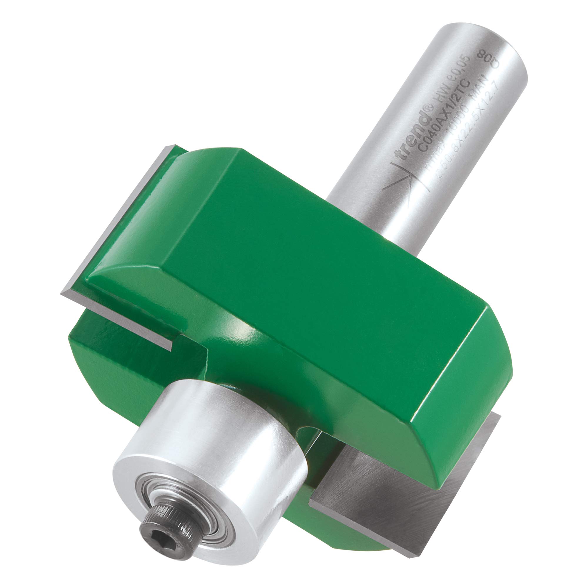 Trend CraftPro frez do rowków do frezarki górnowrzecionowej, trzpień 1/2 cala, długość cięcia 22,5 mm i średnica cięcia 50,8 mm, węglik spiekany (TCT), C040AX1/2TC