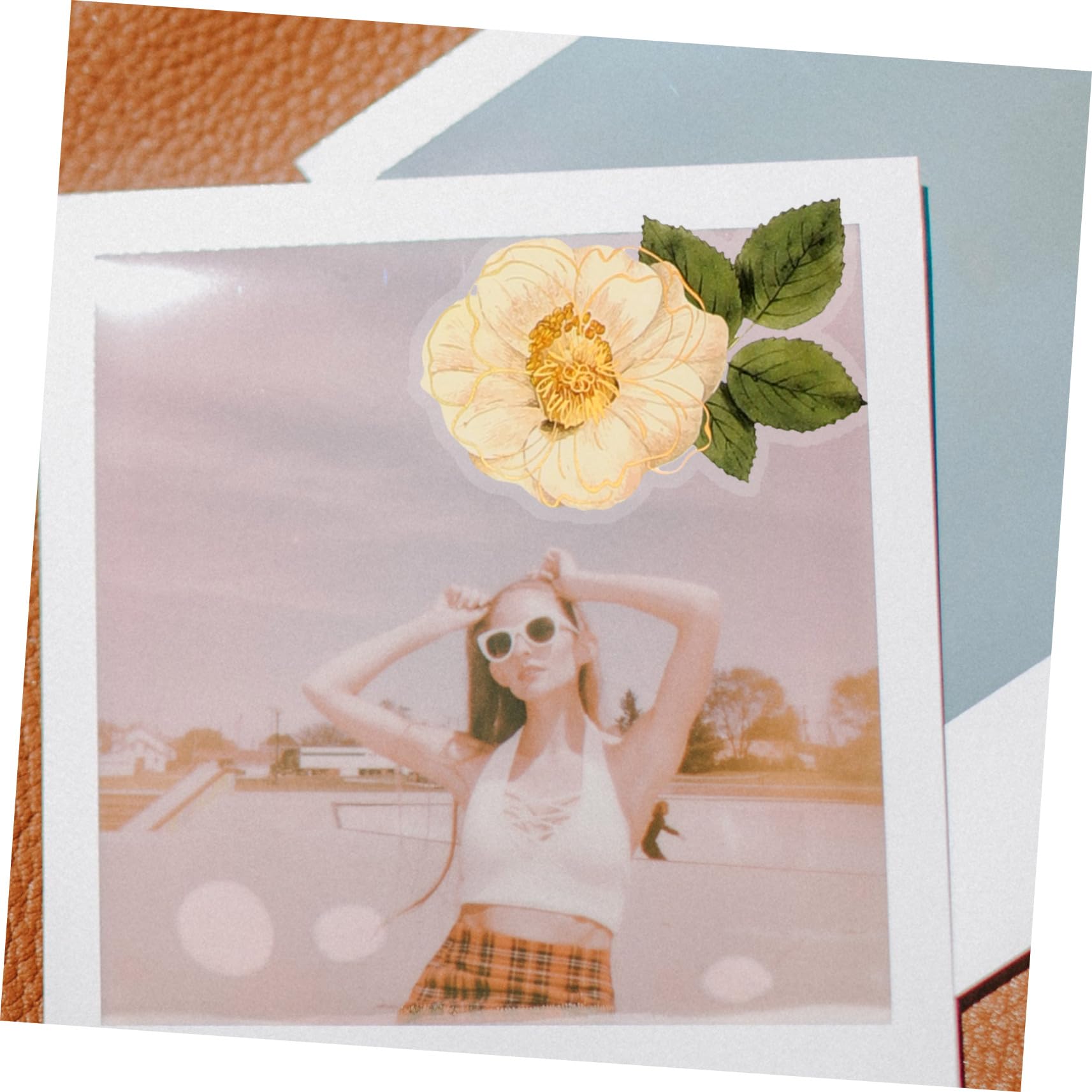 12 Set Adesivi Floreali per Scrapbooking e Decorazione Adesivi Trasparenti Impermeabili per Progetti Artistici e Facili da Applicare e Scegliere tra Stili Diversi