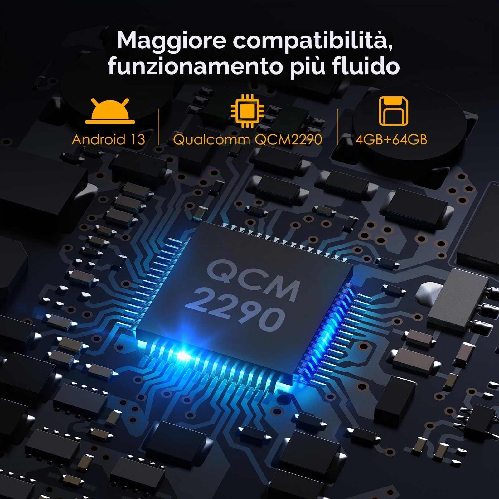 Bisofice K40-PDA Palmare Lettore Codici a Barre, Terminale Palmare con scanner 1D 2D QR Code, Android 13, Supporta 4G & Wi-Fi Bluetooth, con GPS, per al Dettaglio e Magazzino