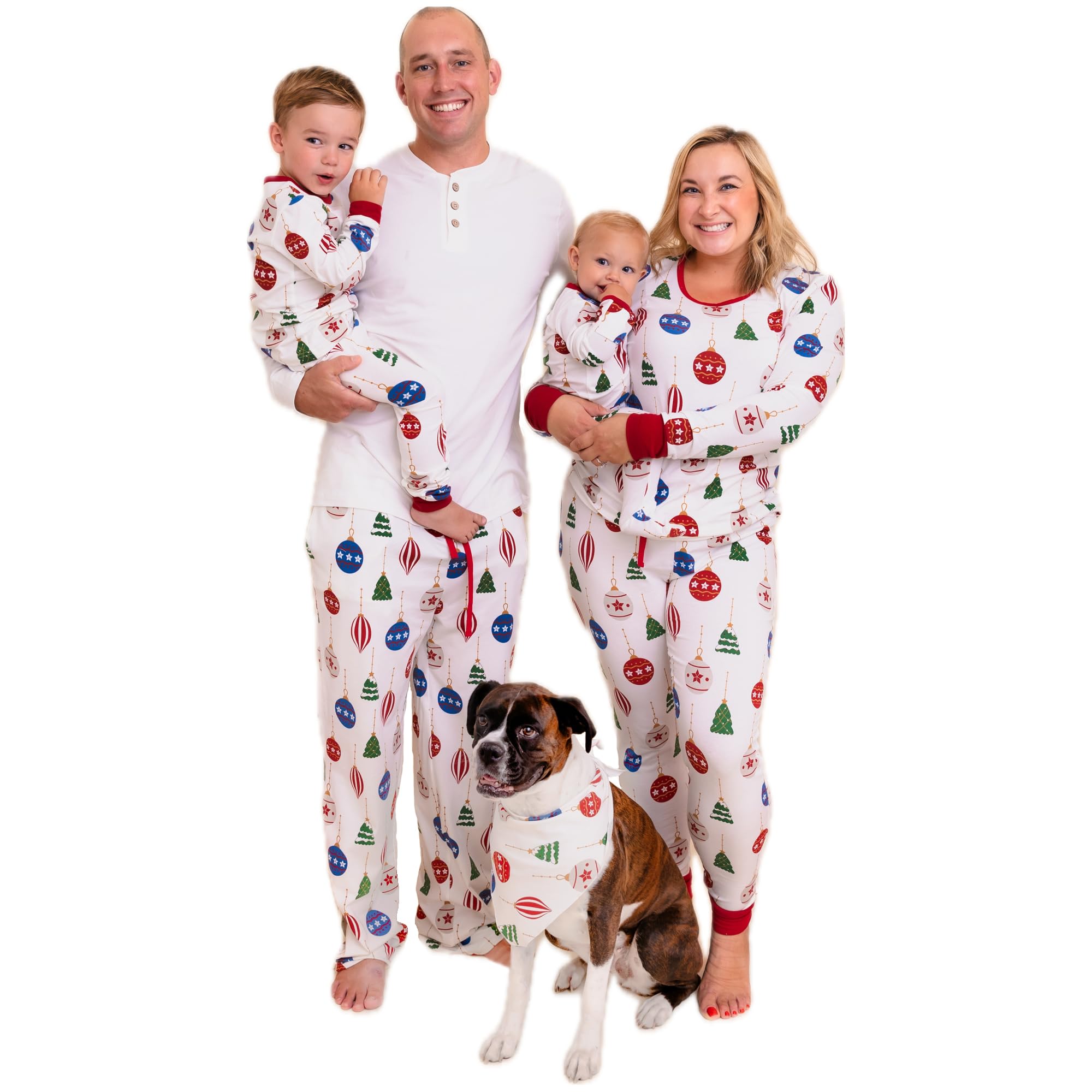 Owlivia Unisex Christmas Lights Christmas Family Pyjamas Matching Sets Organic Cotton Holiday Matching Family Pyjamas Sets Halloween Pjs For Men, Women, Kids Baby And Pets(Kids, 4-5T)