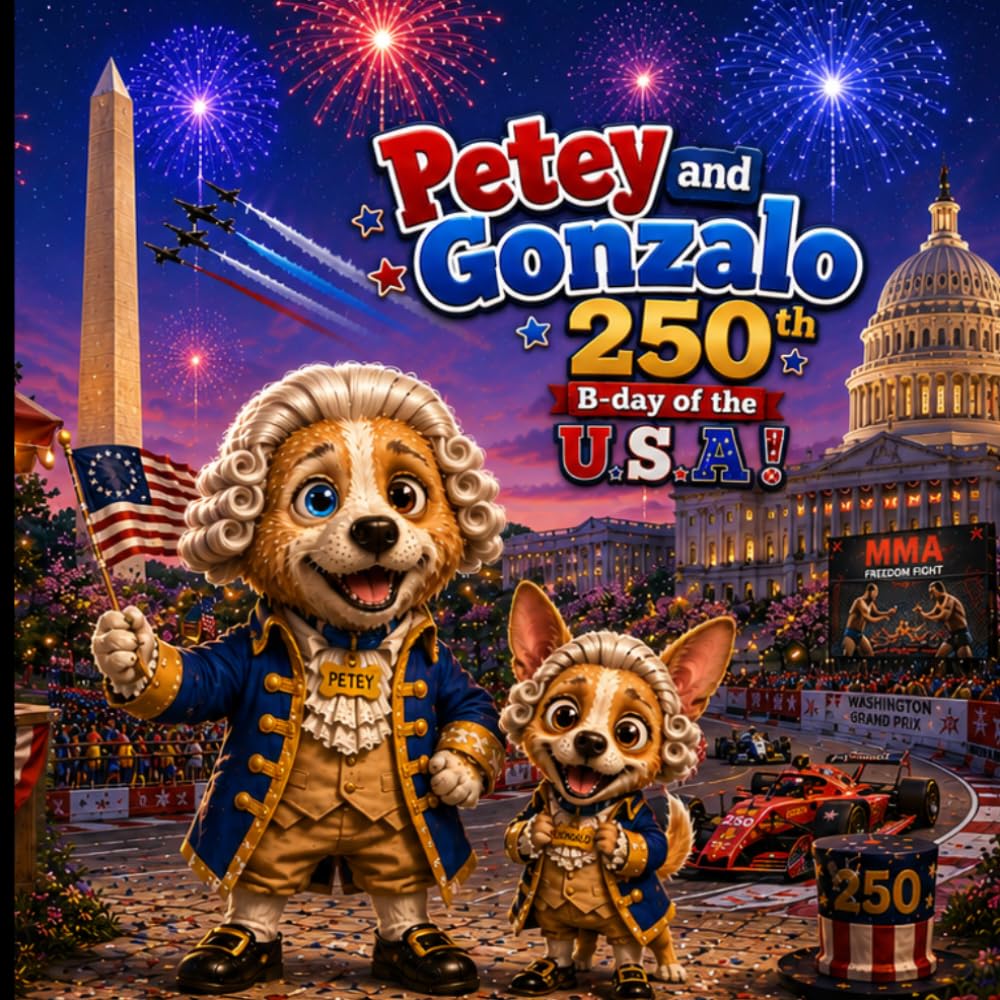 Petey and Gonzalo 250th b-day of the USA (Petey and Gonzalo Adventures)