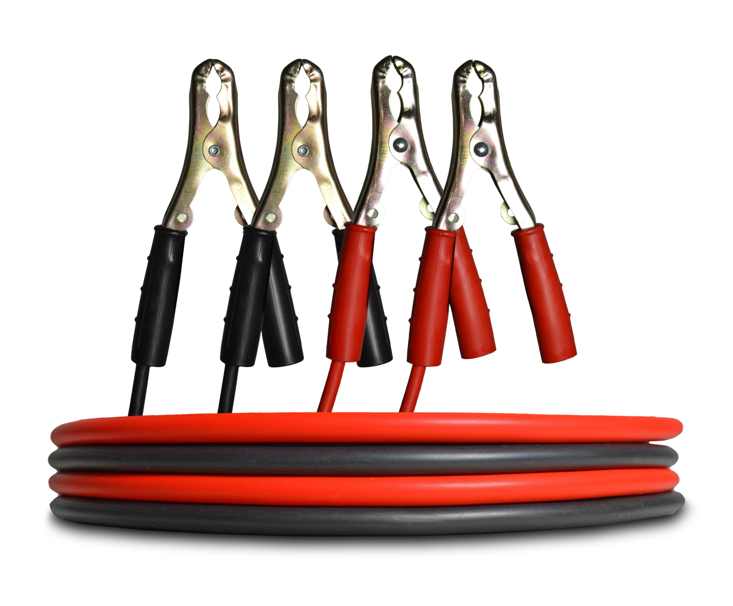 Jump Leads 7.5mm x 2m - Heavy Duty Fully Insulated Metal Clips - Maypole 3505C