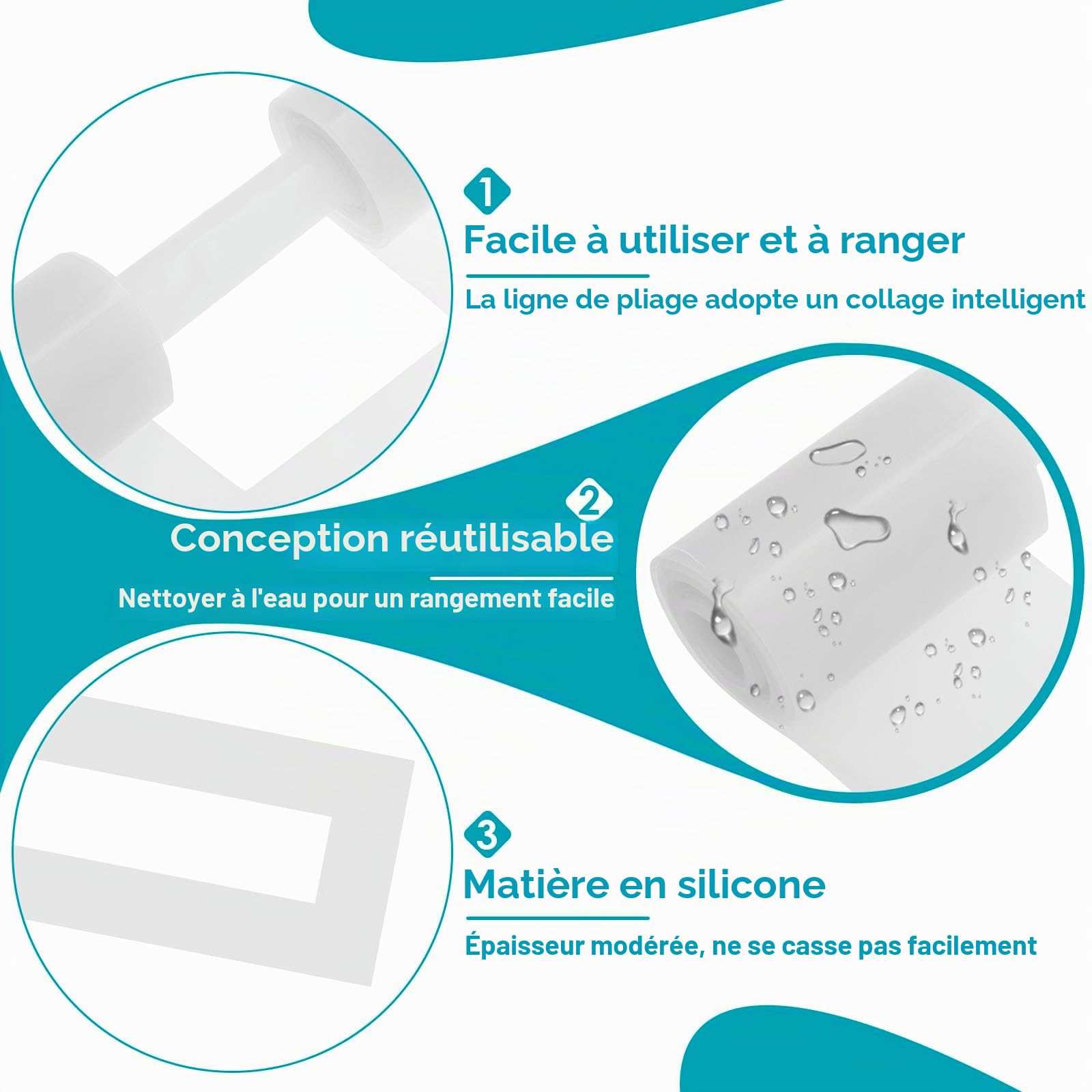 Pochoirs de ligne de stationnement en silicone pliable lignes de stationnement pochoirs réutilisables, faciles à nettoyer, portables, pour marqueurs routiers, terrains de sport, entrepôts, terrains