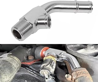 Hot Water Radiator Coolant Temp Sensor Elbow Connector Tube For Ford E-150