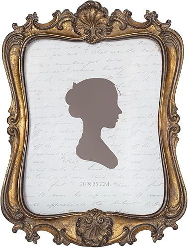 AELS Marco de Fotos Vintage de 8x10 Pulgadas, Elegantes Marcos de Fotos Antiguos con Frente de Vidrio, Exhibición de Fotos, Para Mesa o Pared, Ideas