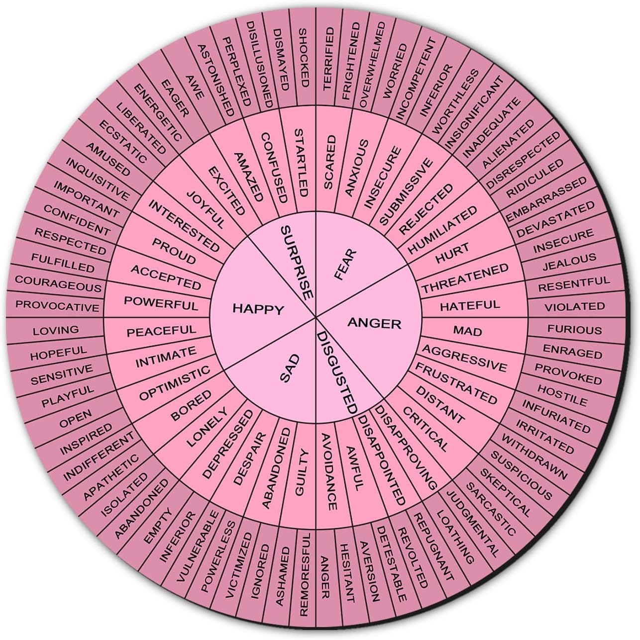 Mood &amp; Feelings マグネット - 面白い冷蔵庫マグネット - 感情チャート ホイール 冷蔵庫マグネット メンタ