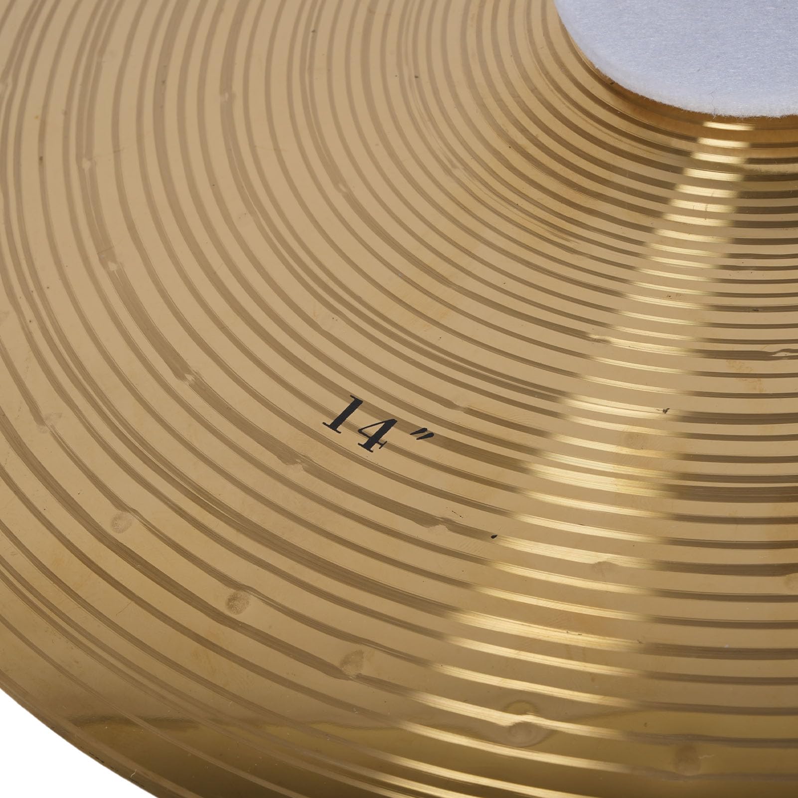 Cymbals a Tamburo Artoct 1 Coppia da 14 Pollici con Set di Piatti a Percussione in Lega di Cinturini per la Banda per Studenti Principianti