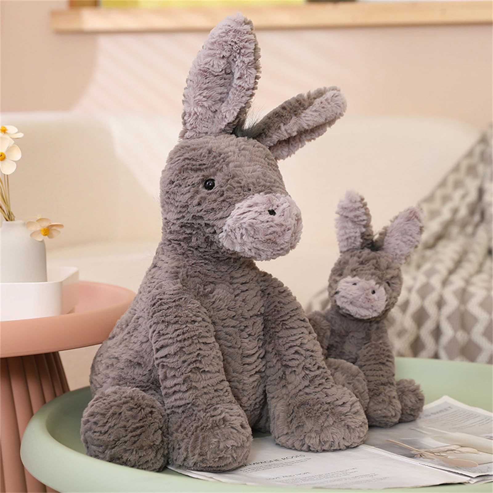 champracer Cuddly Toy Donkey, Cute Donkey Stuffed Toy for Children Boys & Girls - Image 2