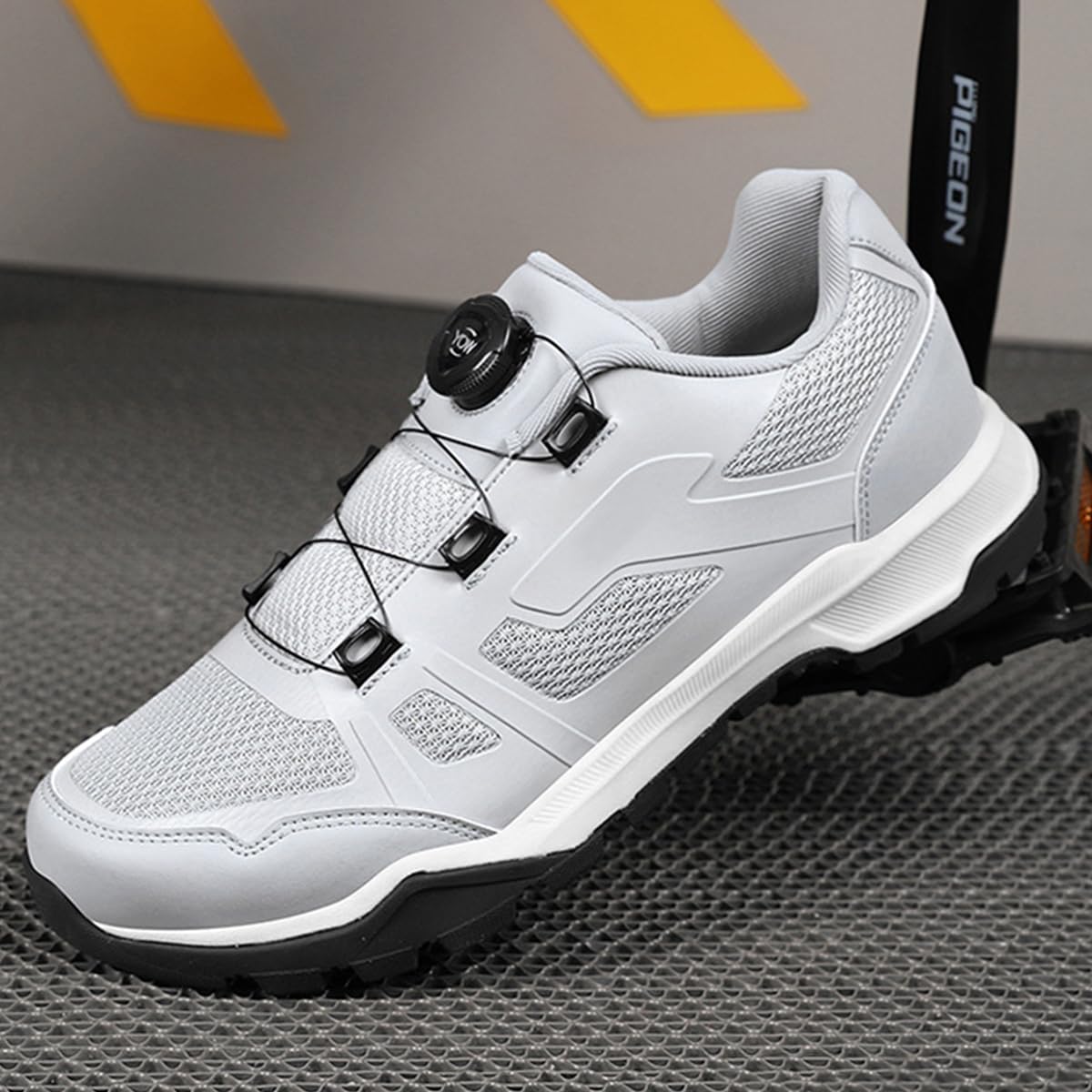Zapatilla de Ciclismo Hombre Mujer Zapatos Bicicleta de Montaña | Zapatillas Carreras Compatible con SPD Pedales de 2 Tornillos con Calas Respirables Exterior Unisex Adulto
