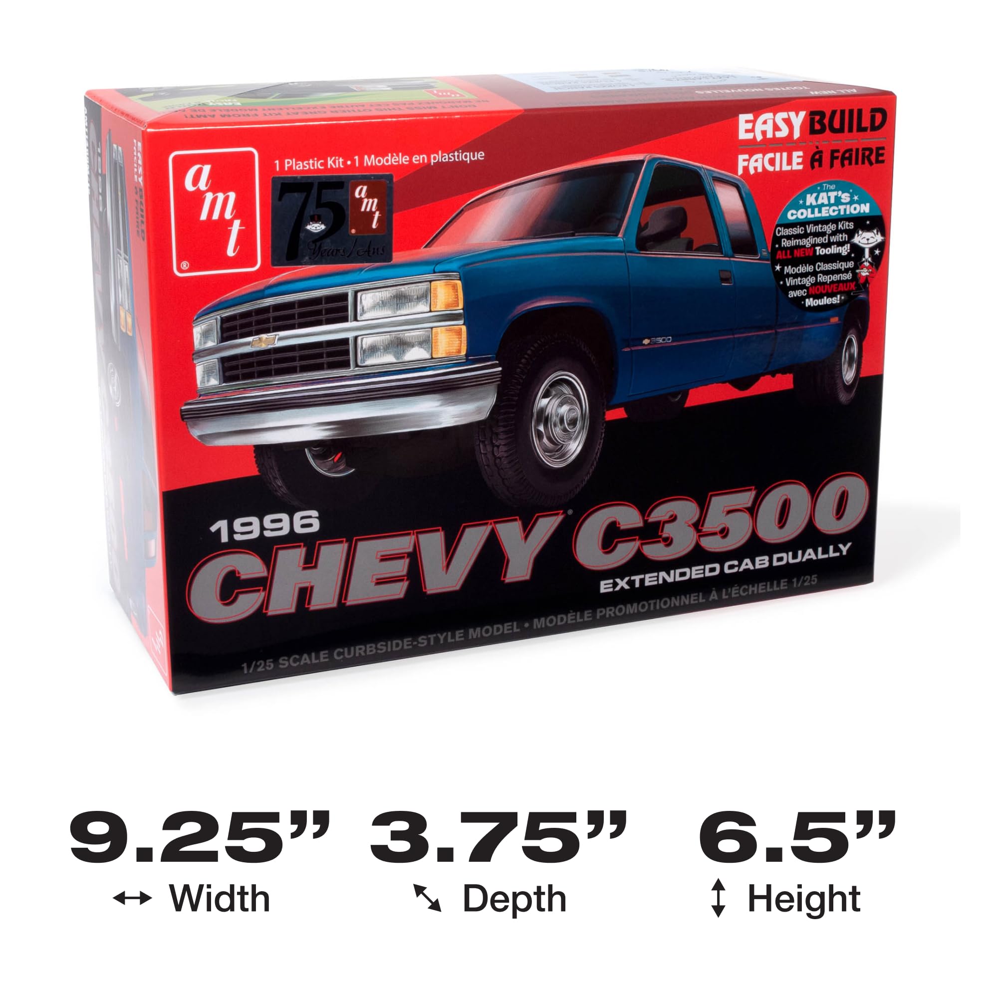 Amazon.com: AMT 1996 Chevrolet C-3500 Dually Pickup Easy Build New